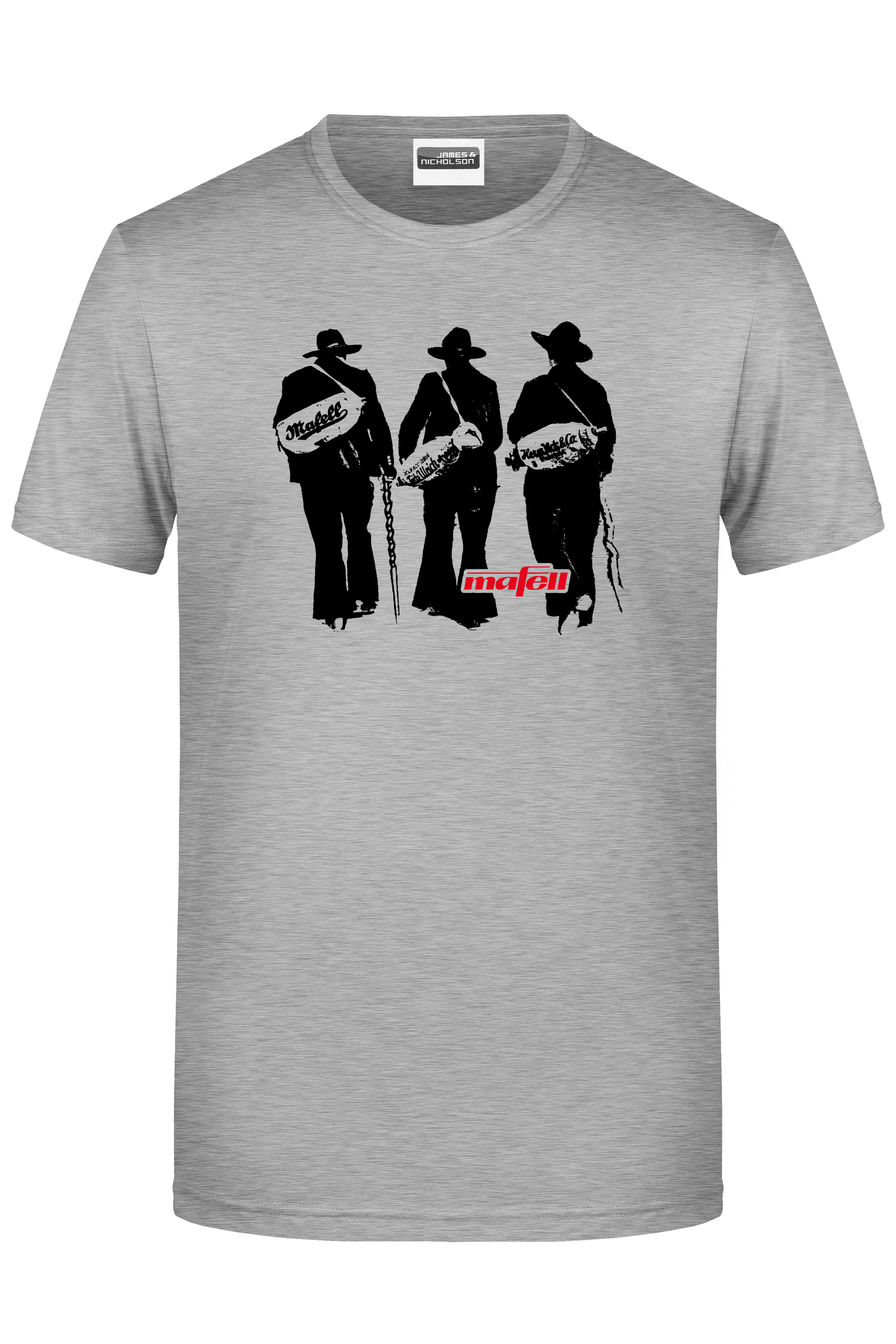 mafell T-Shirt Zimmermänner Grau-Meliert