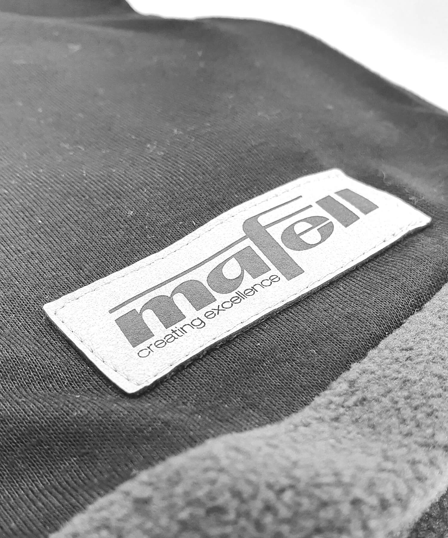 MAFELL Fanshop Schlauchschal Schwarz mit Lederpatch