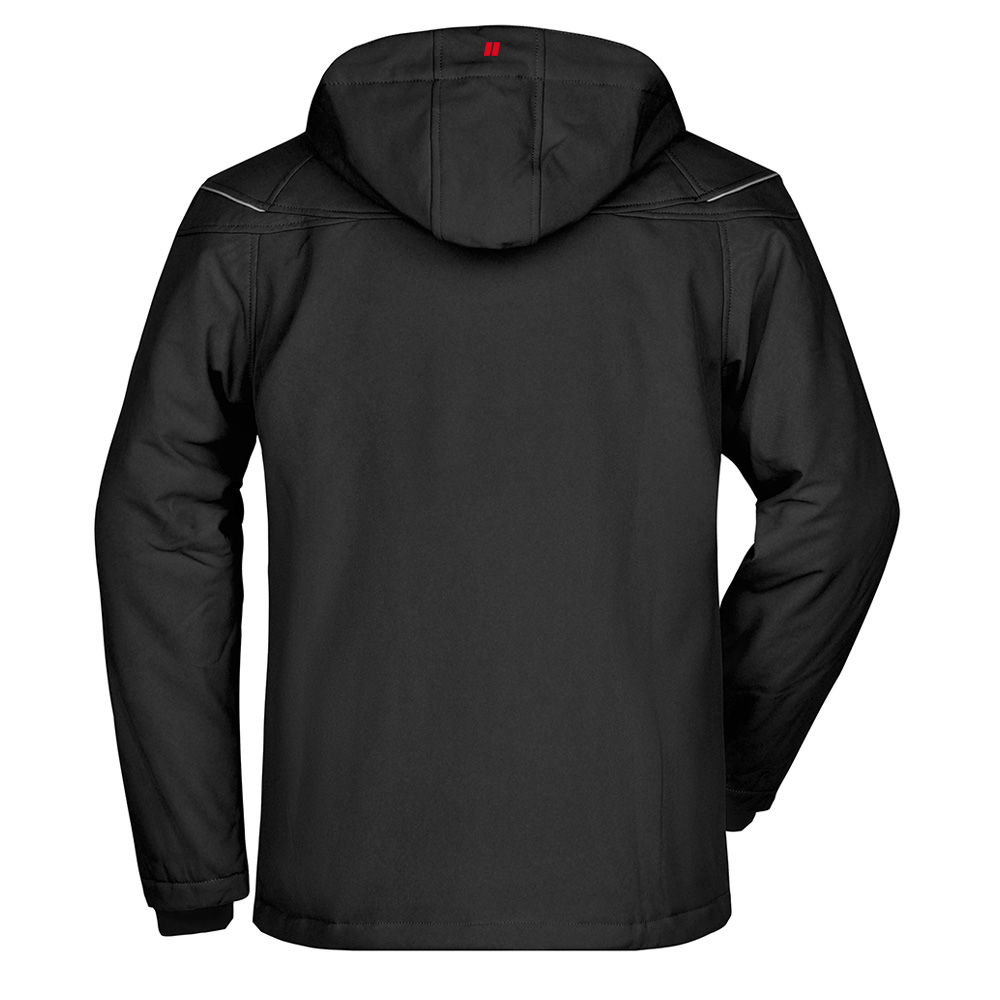 MAFELL Winter Softshelljacke Schwarz mit Logo Rückseite